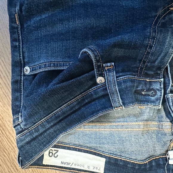 Rag & Bone Blue Denim Skinny Jean - Picture 16 of 16